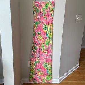 Lilly Pulitzer Matilda Maxi dress style #91356 multi all nighter size S NWT